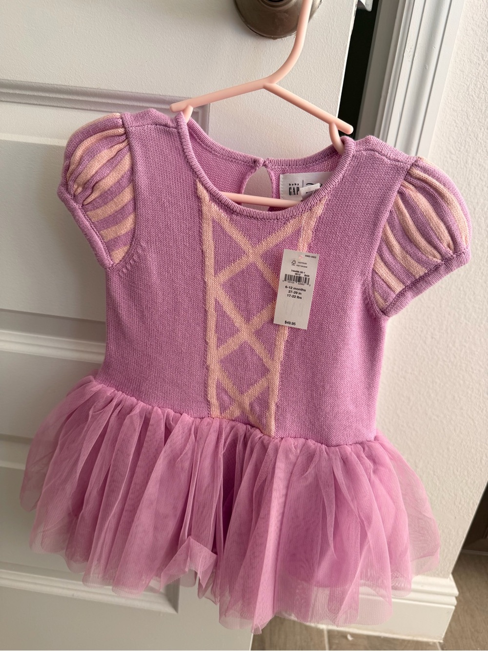 Baby gap x Disney NWT tangled rapunzel dress 6-12 months!